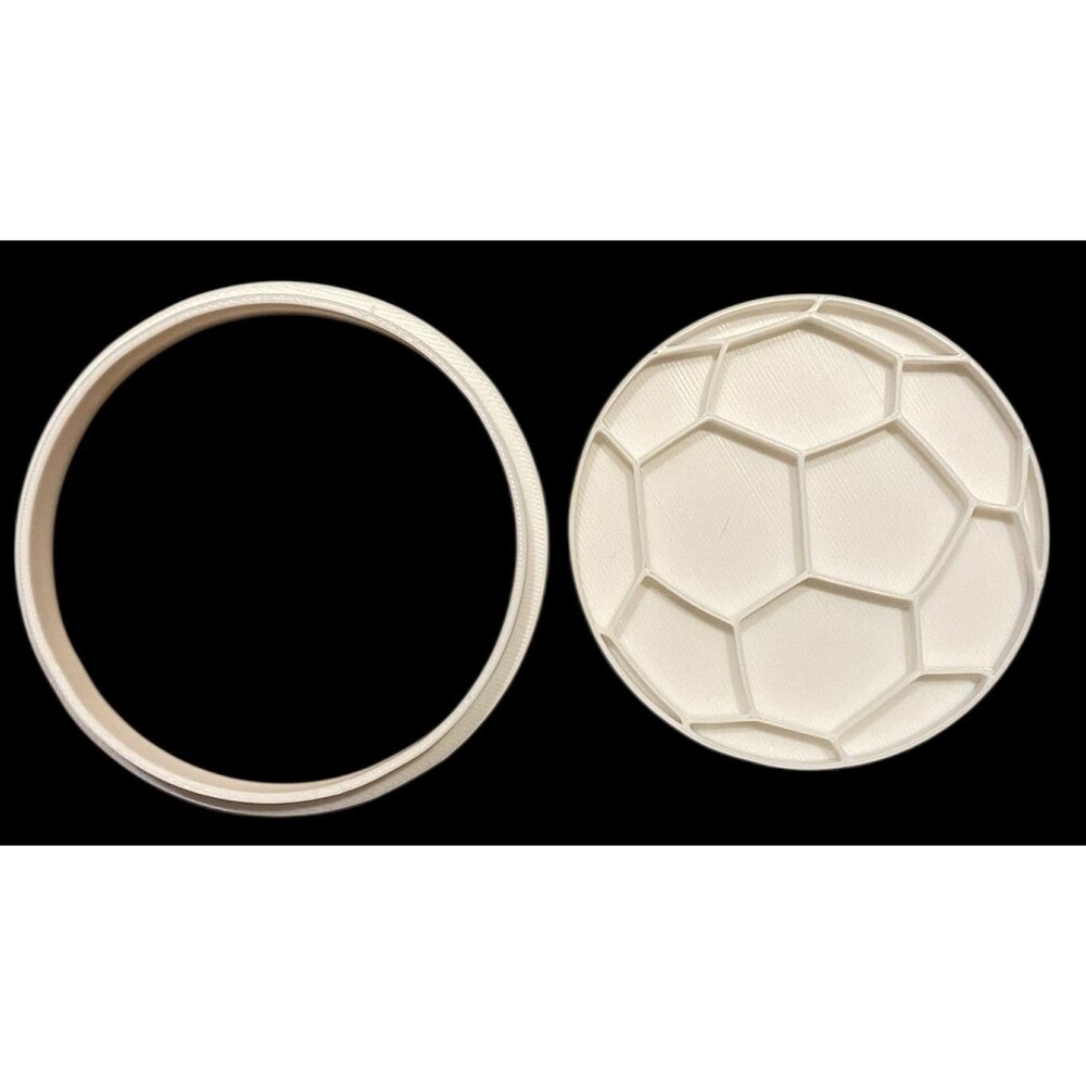 3D Printed Cookie Cutter - 3.5" Soccer Ball #1009